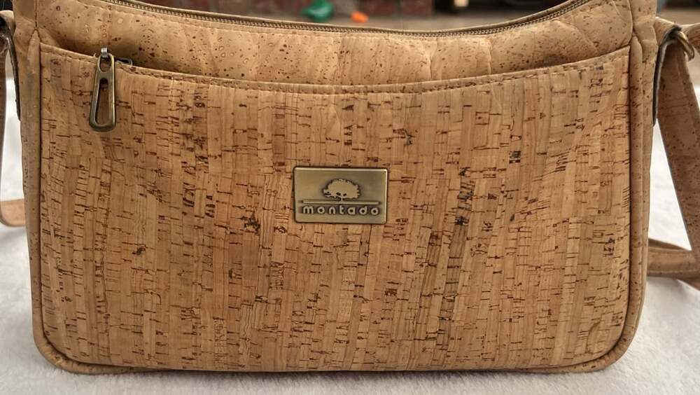 Montado Cork Crossbody Bag Handbag Purse Brown